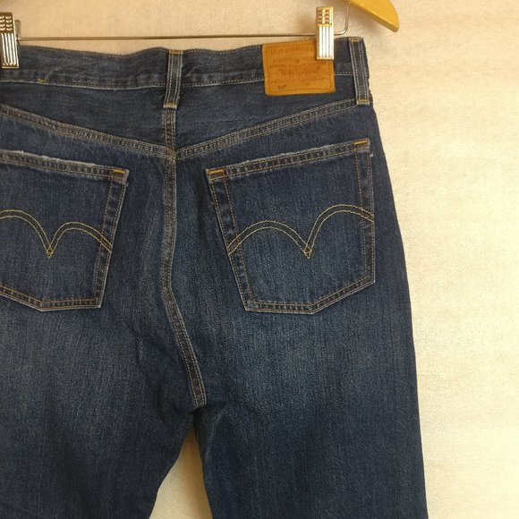 Levi 501Premium Original Fit Straight Leg Jean Button Fly HighRise 28,100%Cotton - Picture 8 of 14